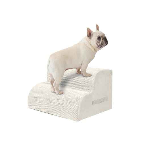 2 Step Pet Stairs for High Beds & Sofas (Beige / 2-step 11.8"H)