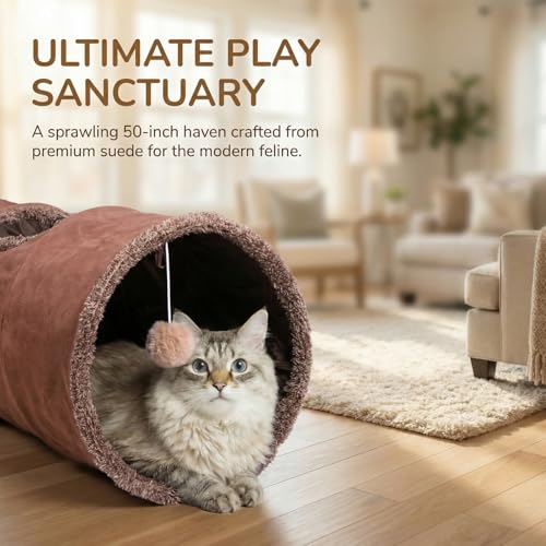 51"x 12" Collasiple Cat Play Tunnel