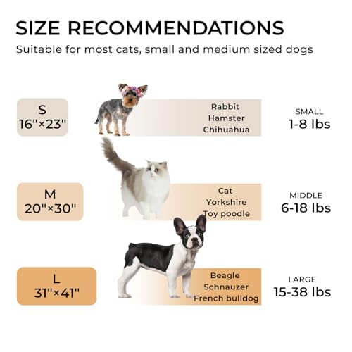 1 Pack 3 Calming Blankets Fluffy Premium Fleece Pet Blanket Soft Sherpa Throw for Dog Puppy Cat Beige Large (Large (Pack of 3) / Beige)