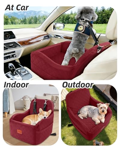 Dog Car Seat for Small (Red / Medium)