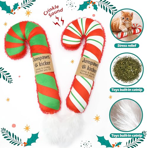 2 Pack Natural Interactive Catnip Cat Kicker Toys