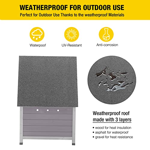 Cat House Waterproof Feral Kitty Shelter Outdoor Indoor Kitty shelter for Cats and Other Small Animals