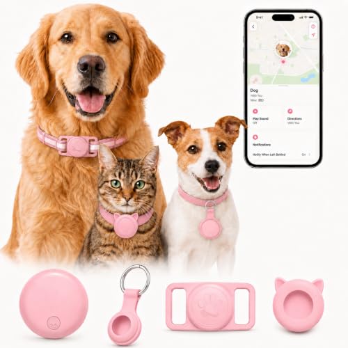 GPS Tracker for Dogs (Pink)