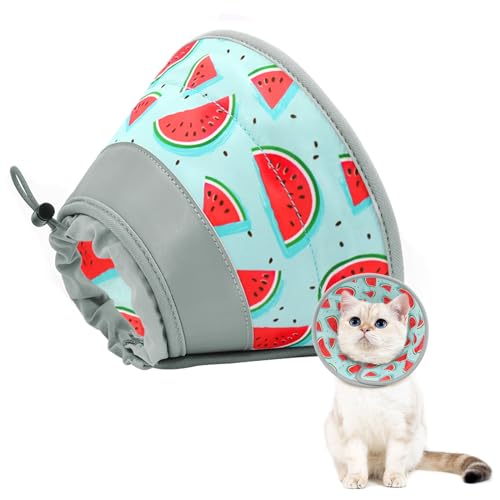 Cat Cone Collar Soft to Stop Licking (Blue / S)