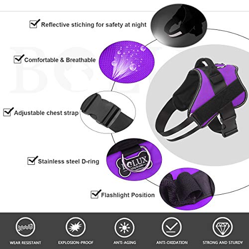 Dog Harness No (X-Small (Pack of 1) / Purple)