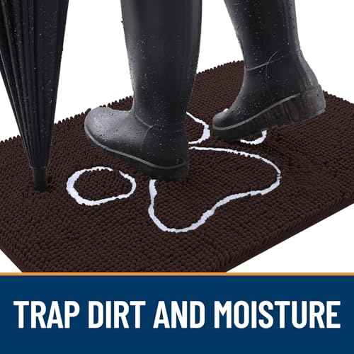 Dog Door Mat for Muddy Paws 70x32 (Brown / 70" X 32")