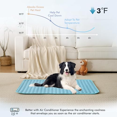 Summer Cooling Mat & Sleeping Pad (36" x 36" / Blue)