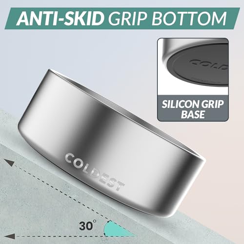 Coldest Dog Bowl (64 oz / Polished Stainless Steel)
