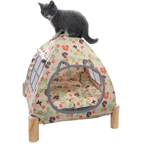 Elevated Pet Hammock Bed Tent House (Contemporary)