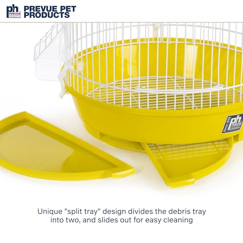 Classic Round Bird Cage (Yellow)