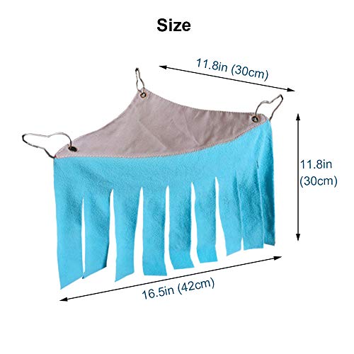 Guinea Pig Hideout Hideaway Corner Fleece Toys Cage Accessories (Black Leaves)