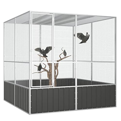 Steel Bird Cage (84.1" x85.6" x83.3" / Anthracite)