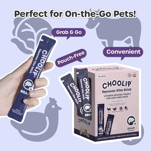 Squeeze Vita Stick Brain Support Lickable Cat and Dog Treats