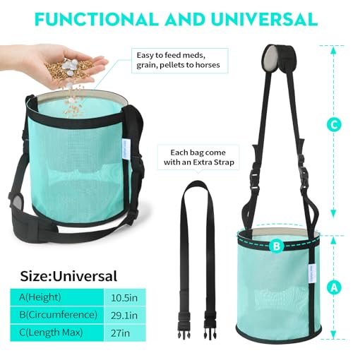 Horse Feed Bag 2 Pcs (2 Pcs Mint)