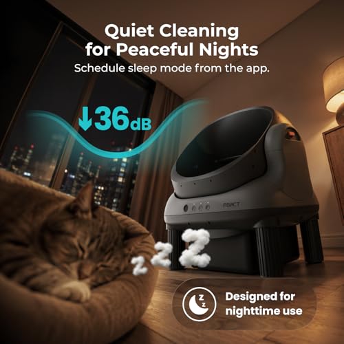 Open Top L1 Self Cleaning Litter Box (Black)