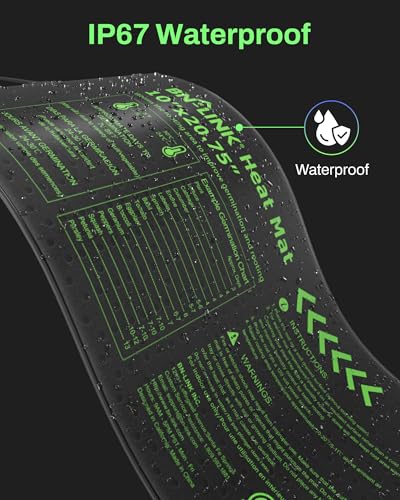 10" x 20.75" Seedling Heat Mat with Thermostat Controller Combo Set (10x20.75 Heat Mat with Thermostat)