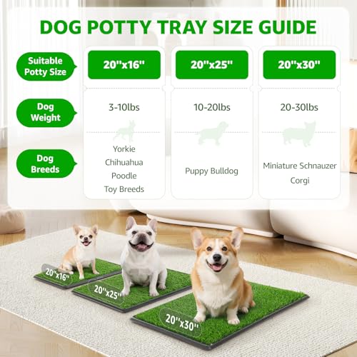 Portable Dog Grass Pad with Tray 20"x30" (20"x30")