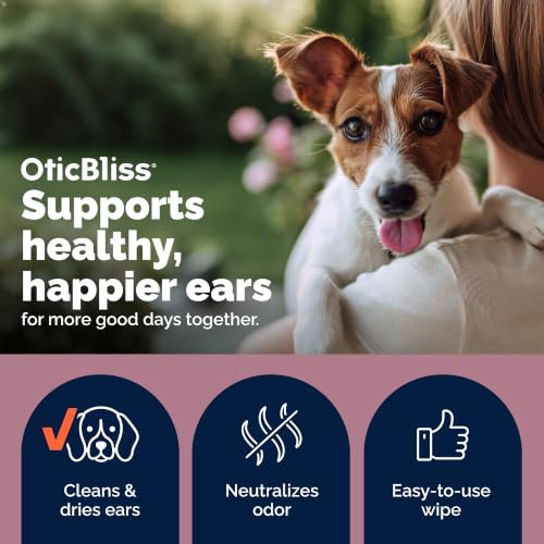 Oticbliss Cat & Dog Ear Wipes (Small Ear Wipes)