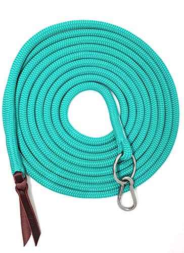 22' Long Line with SS O Ring and Carabiner (Turquoise)