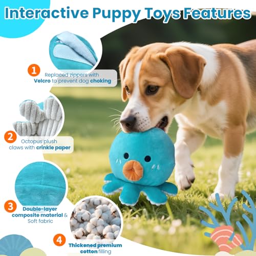 Interactive Dog Toys (Upgraded Octopus)