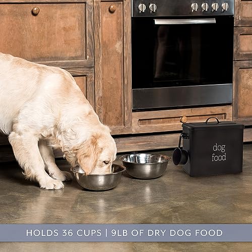 Retro Dog Food Canister (Black)
