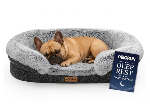 Fluffy Orthopedic Dog Beds Large Sized Dog (Charcoal Gray / M(36", UP to 50lbs))