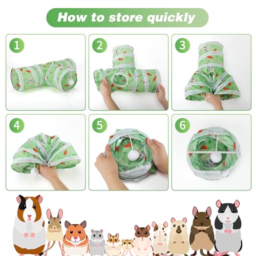 Guinea Pig Tunnel Hideout 3 (Green)