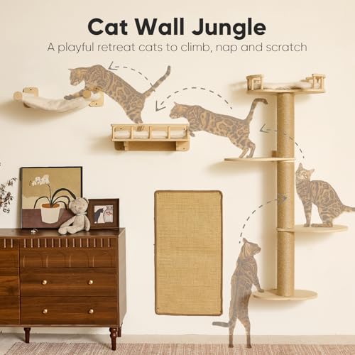 Cat Wall Shelves (Beige-2)