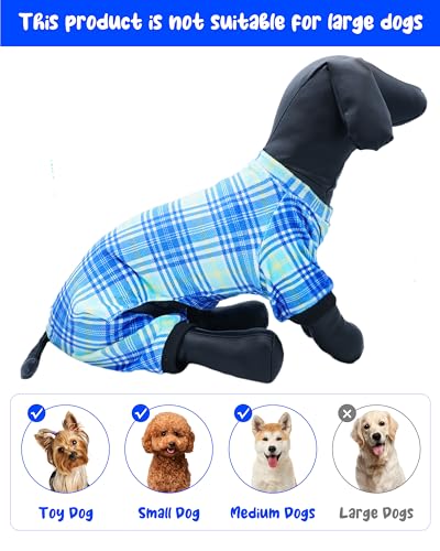 4 Pack Boy Fleece Dog Pajamas Warm for Extra Small Dogs (X-Small)