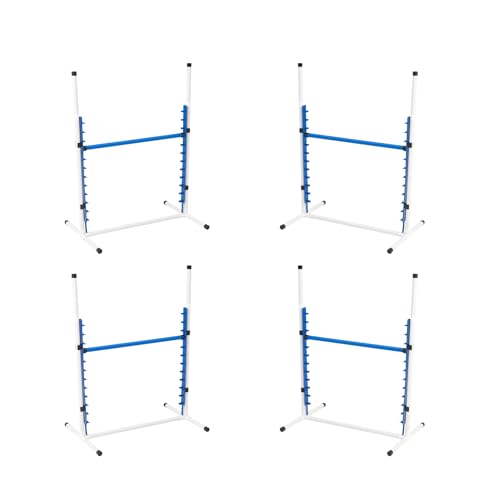 4 Pack Adjustable Dog Agility Bar Jumps w
