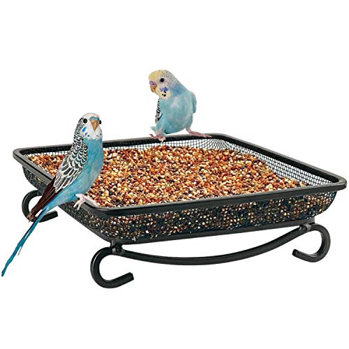 Ground Bird Feeder Tray (7x7 inches (1 pack))