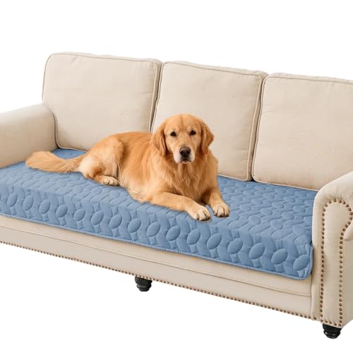 Pet Bed Cover Dog Bed Blanket for Sofa and Furniture Waterproof New Pattern Design (30x70 Inch (Pack of 1) / Lightblue)