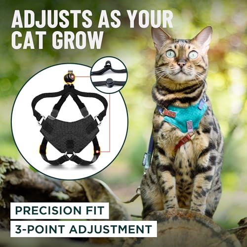 Houdini™ Escape Proof Kitten Harness and Leash (Orange / S)