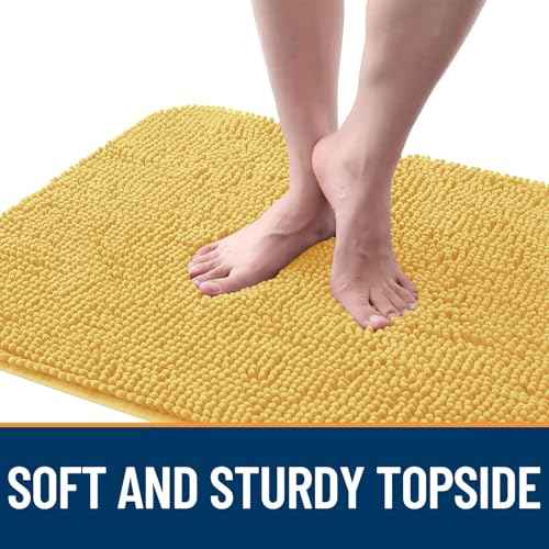 Dog Door Mat for Muddy Paws 47x17 (Yellow / 47" X 17")