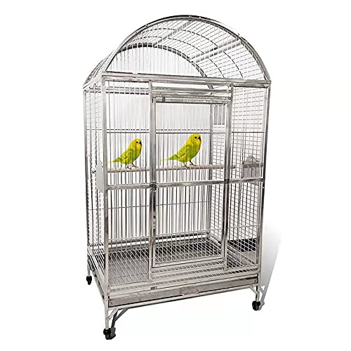 SUS201 Stainless Steel DOMETOP Style Bird CAGE Parrot CAGE 36"X26"X65"