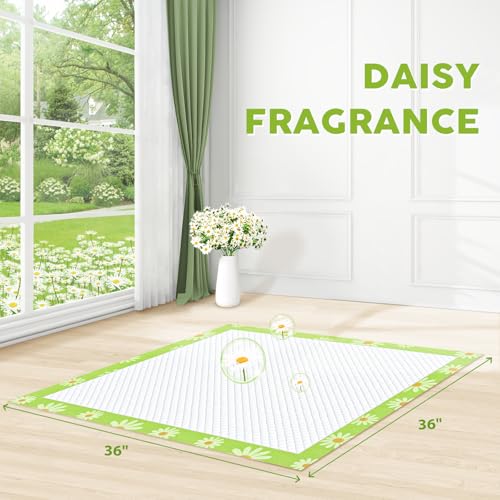 XXL Puppy Pads with Adhesive Tabs Leak (Jumbo-36x36in(100Ct))