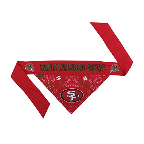 NFL San Francisco 49ers Reversible Pet Bandana (San Francisco 49ers / Large)