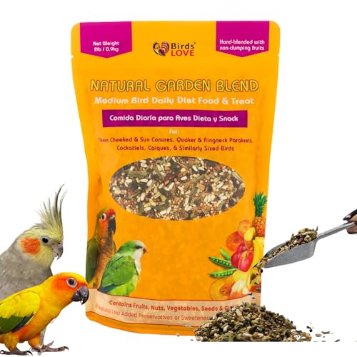All Natural Garden Blend Bird Food for Medium Birds (2 Pound (Pack of 1))