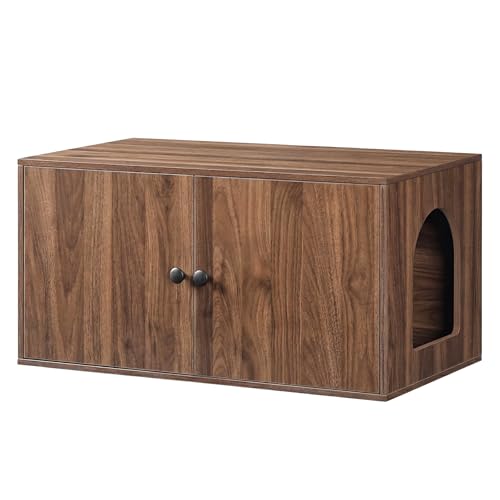 Cat Litter Box Enclosure (Walnut)