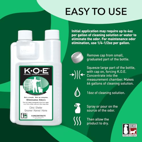 Thornell KOE Kennel Odor Eliminator Concentrate (16 Fl Oz (Pack of 1))