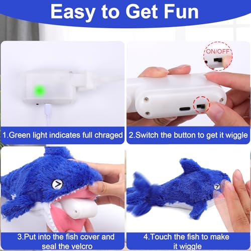 Interactive Dog Toy Shark (Shark)