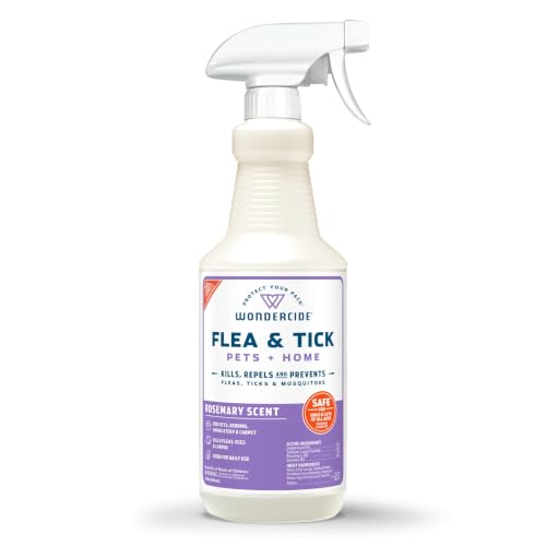 Flea Tick & Mosquito Spray for Pets & Home (32 Fl Oz / Rosemary)