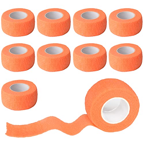 1 Inch Self Adhesive Bandage Wrap (1 Inch / Light Orange)