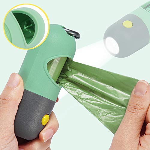 Dog Poop Bag Dispenser with Built (Mint Green / 1 Count (Pack of 1))