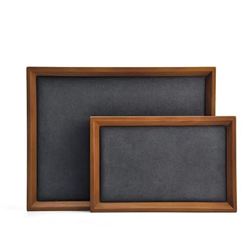 Wood Jewelry Tray (Gray / 11.8" x 9.1" x 0.7")
