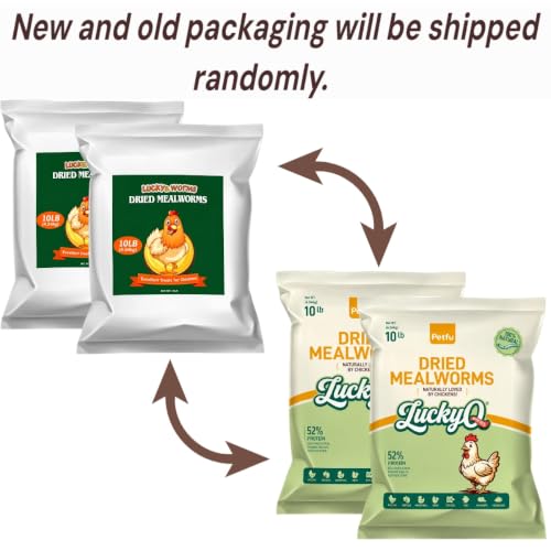 20lb Dried Mealworms for Chickens Duck High Protein Birds Treat (20 Pound (Pack of 1))