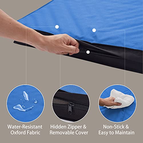 Outdoor Dog Bed for Large Dogs (Large / Navy Blue)