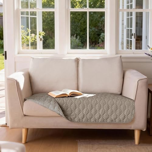 Waterproof Loveseat Cover (32x53 Inch (Pack of 1) / Dark Stone)