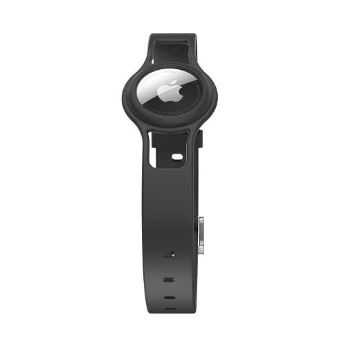 SaharaCase Silicone Dog Collar for Apple AirTag (Black)