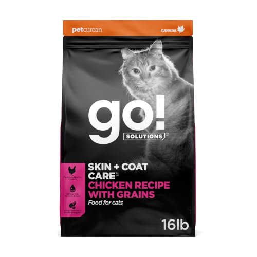 Skin + Coat Care Chicken Dry Cat Food with Grains (16 Pound (Pack of 1))